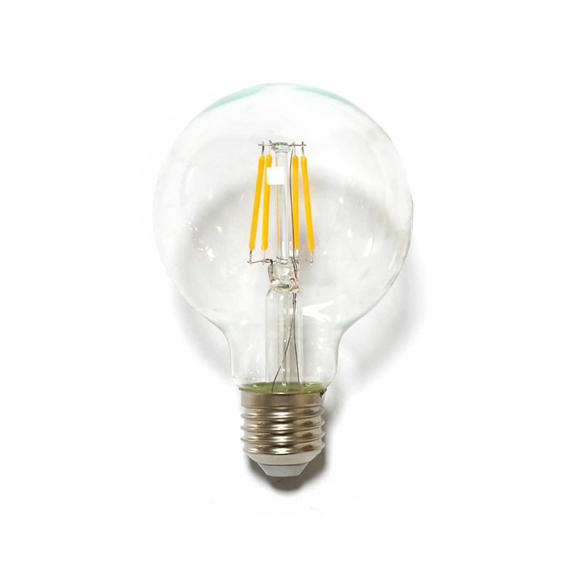 G80 electroplated smoky gray warm light LED bulbs