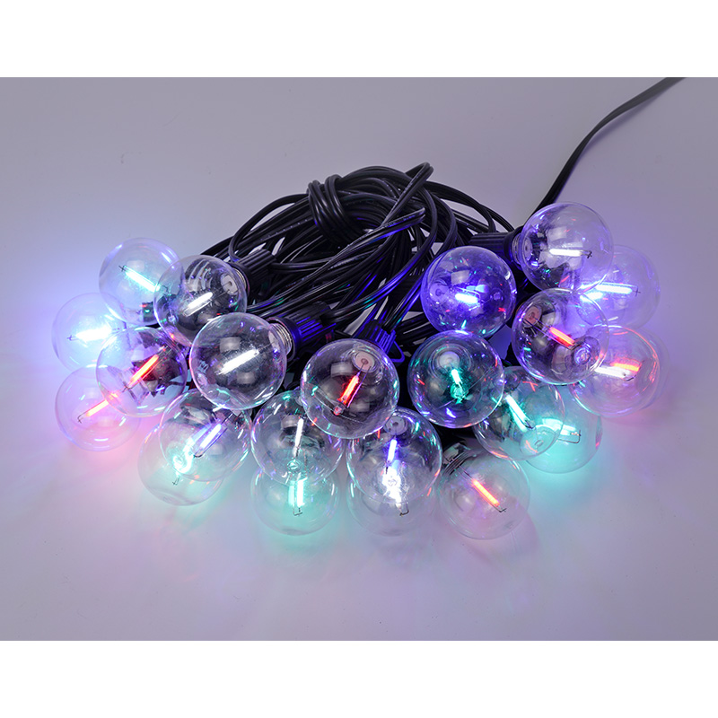 What are the benefits of using round dimmable Christmas light string?